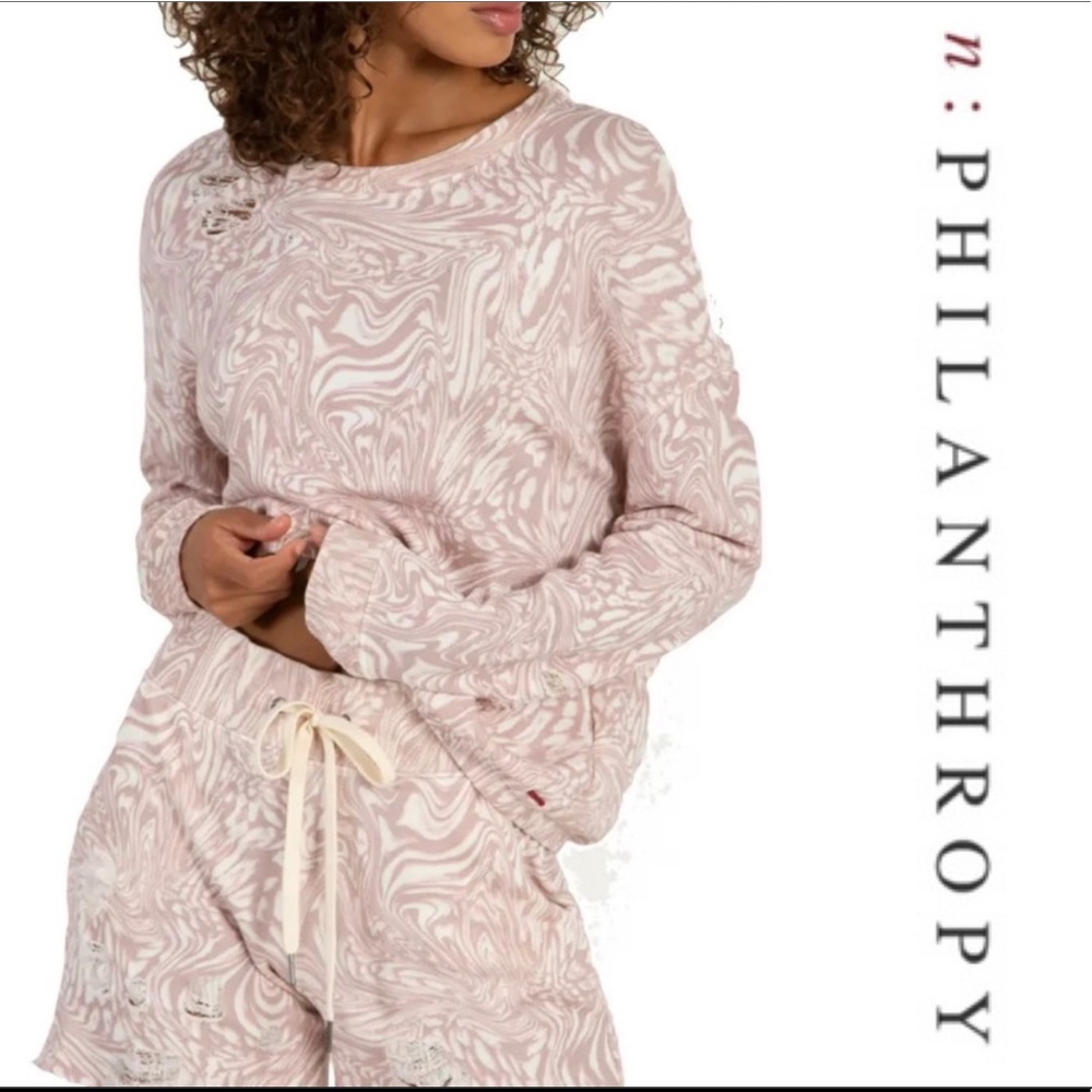 n:Philanthropy Vinn Distressed Sweatshirt